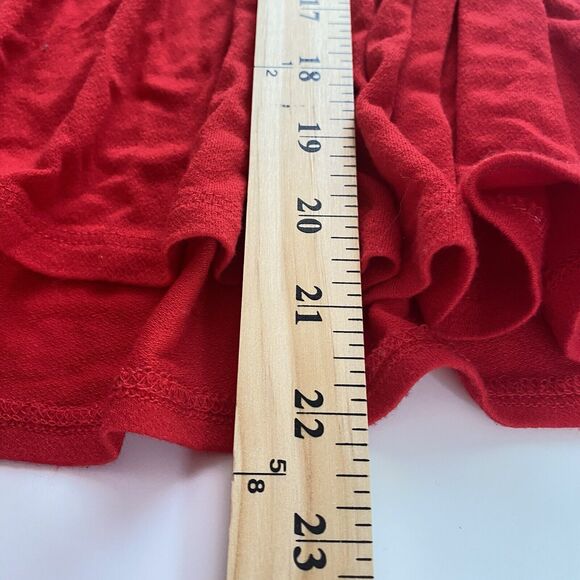 Anthropologie Eri + Ali Top XS Red Long Sleeve Button Back Peasant Boho Colorful - Picture 4 of 7